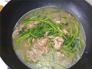 【平淡的幸福】羊肉茼蒿的做法步骤：6