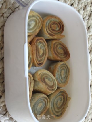 抹茶红豆燕麦饼的做法步骤：10