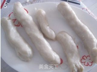 番茄炒年糕（附自制年糕过程）的做法步骤：8