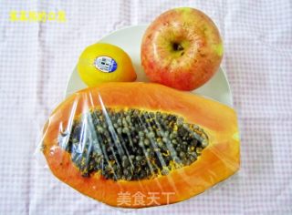 木瓜苹果沙拉的做法步骤：1