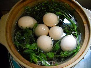 地菜花煮鸡蛋的做法步骤：4