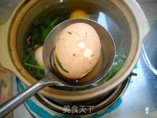 地菜花煮鸡蛋的做法步骤：6