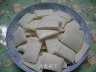 咸菜火腿炒年糕的做法步骤：1