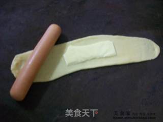 早餐@@香肠芝士面包的做法步骤：4