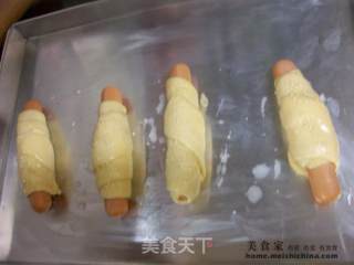 早餐@@香肠芝士面包的做法步骤：5