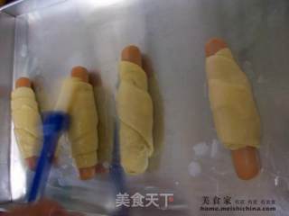 早餐@@香肠芝士面包的做法步骤：6