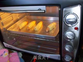 早餐@@香肠芝士面包的做法步骤：7