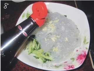 凉拌黄瓜薄粉皮的做法步骤：8