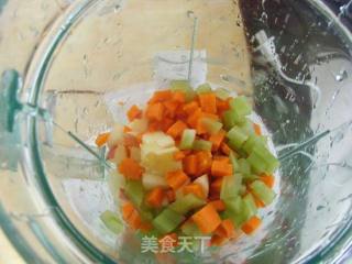 豆浆果蔬汁的做法步骤：3