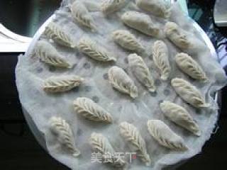 花菜木耳鲜肉蒸饺的做法步骤：7
