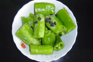 浏阳豆豉蒸青椒的做法步骤：1