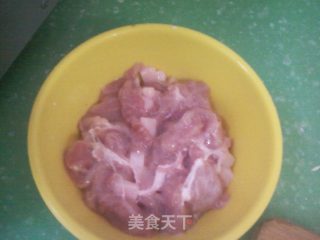 茄子猪肉片的做法步骤：2