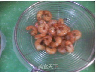 油菜虾仁蘑菇的做法步骤：6