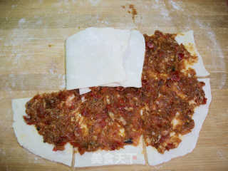 黄金酥皮辣肉饼的做法步骤：6