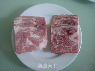 培根蒸南瓜的做法步骤：1