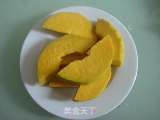 培根蒸南瓜的做法步骤：2