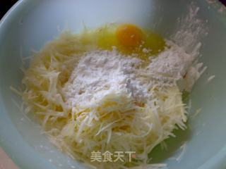 香煎土豆丝饼-周末Brunch的做法步骤：2