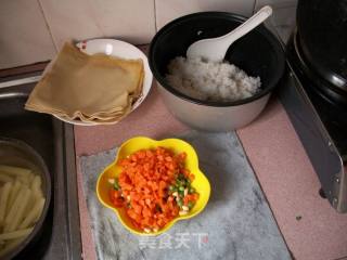 豆皮饭团的做法步骤：2
