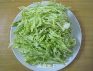 茄汁年糕包菜的做法步骤：2