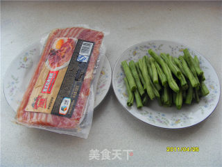 培根豆角卷的做法步骤：1