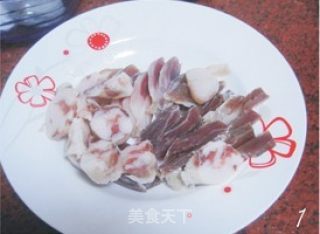 青椒炒腊味的做法步骤：1