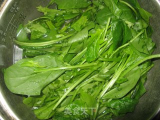 菠菜丸子汤的做法步骤：2