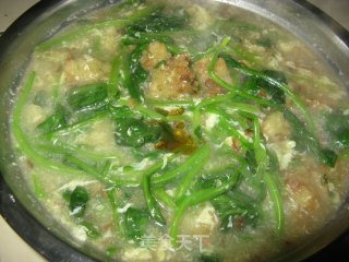 菠菜丸子汤的做法步骤：5