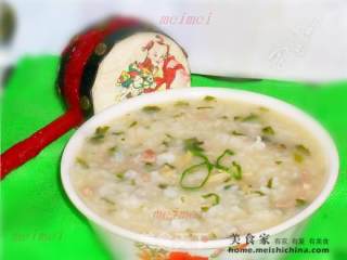 宝宝吃得香@@简单易做的~~菠菜丝肉片粥的做法步骤：8
