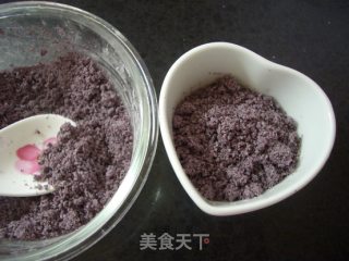 心形紫米糕的做法步骤：7
