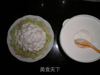 【花样包菜】菠萝粒酸奶----水果包菜的做法步骤：9