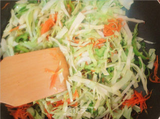 什锦包菜炒饭的做法步骤：8
