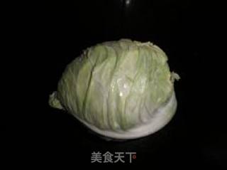 【花样包菜】象素鸭皮----双皮包菜卷的做法步骤：1