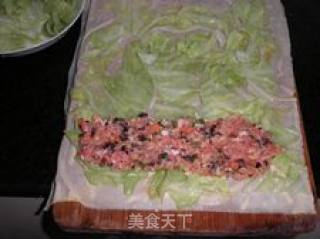 【花样包菜】象素鸭皮----双皮包菜卷的做法步骤：9