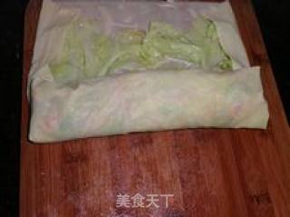 【花样包菜】象素鸭皮----双皮包菜卷的做法步骤：10