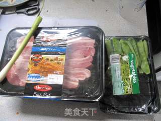 荷兰豆烧肉的做法步骤：1