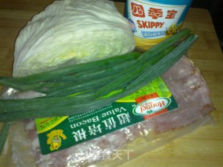 【花样包菜】制作超级简单－包菜培根卷的做法步骤：1