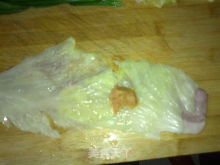 【花样包菜】制作超级简单－包菜培根卷的做法步骤：3