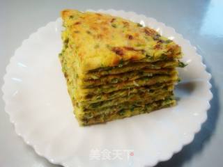 营养早餐-槐花鸡蛋煎饼的做法步骤：7