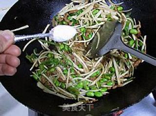 茭白炒肉丝的做法步骤：9