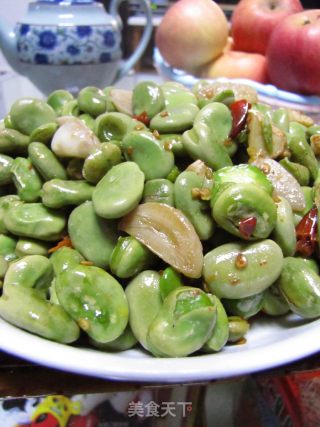 蒜香辣味蚕豆米的做法步骤：6