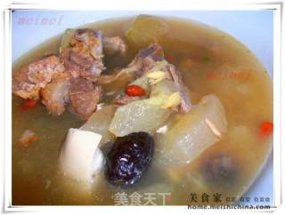 家常煲汤@@老黄瓜炖烧肉骨的做法步骤：8