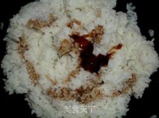 金火火腿丝炒饭的做法步骤：3