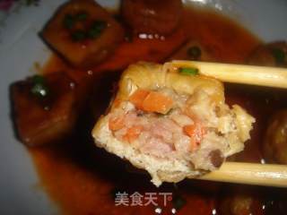 换个方法吃豆腐—茄汁煎酿油豆腐的做法步骤：1