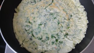 荠菜蛋饼的做法步骤：10