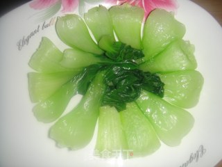 香菇油菜的做法步骤：6