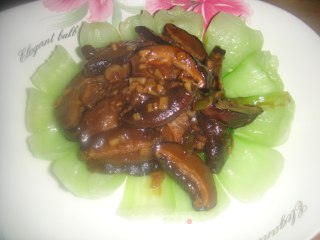 香菇油菜的做法步骤：8