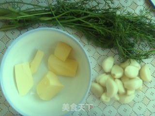蒜香茴香面包的做法步骤：2