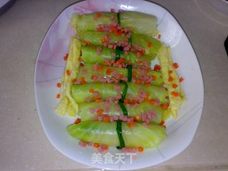【花样包菜】什锦粉丝包菜卷的做法步骤：8
