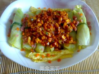 【花样包菜】什锦粉丝包菜卷的做法步骤：12
