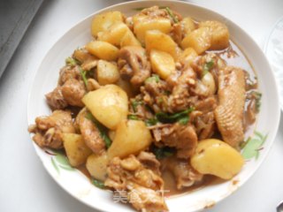 蒜仔鸡肉烧小土豆的做法步骤：11